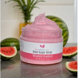 Handmade Watermelon Body Sugar Scrub - Handmade Organic 4 oz Moisturizing