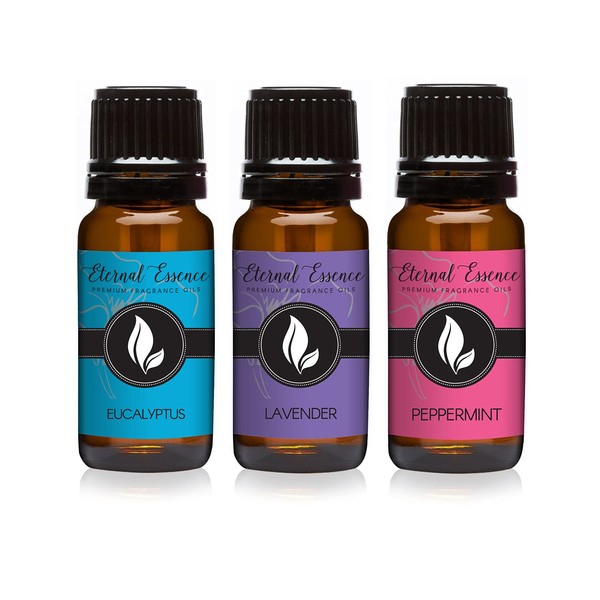 Trio (3) - Eucalyptus, Peppermint & Lavender - Premium Fragrance Oil Trio - 10ML