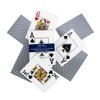 Brybelly Single Blue Deck, Wide Size, Jumbo-Index, Plastic-Coated Playing Cards