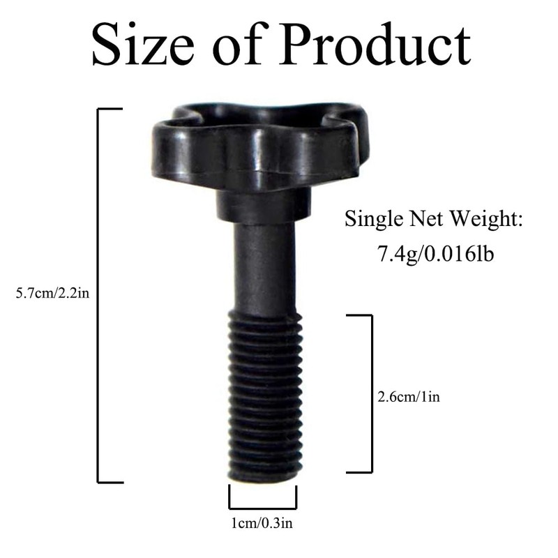 SENRISE 2PCS M12 Plastic Fixing Screw for Outdoor Garden Swing