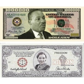 Twin Pack -Martin Luther King Jr & Rosa Parks - Million Dollar Bill (Gift Pack)