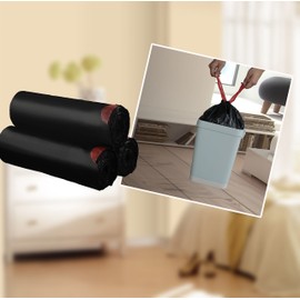 Beagle - Bolsa de basura negra pequeña con cordón de 1.2 galones (110 unidades / 3 rollos)