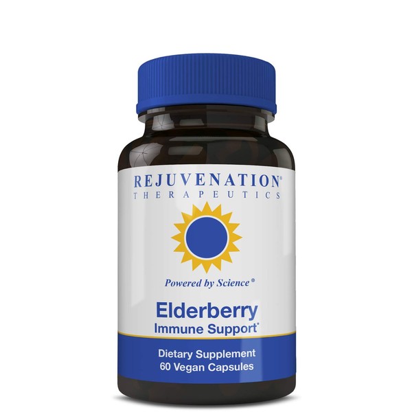 Rejuvenation Therapeutics Elderberry - Elderberry Capsules for Immune Support -Elderberry Cold Fighter