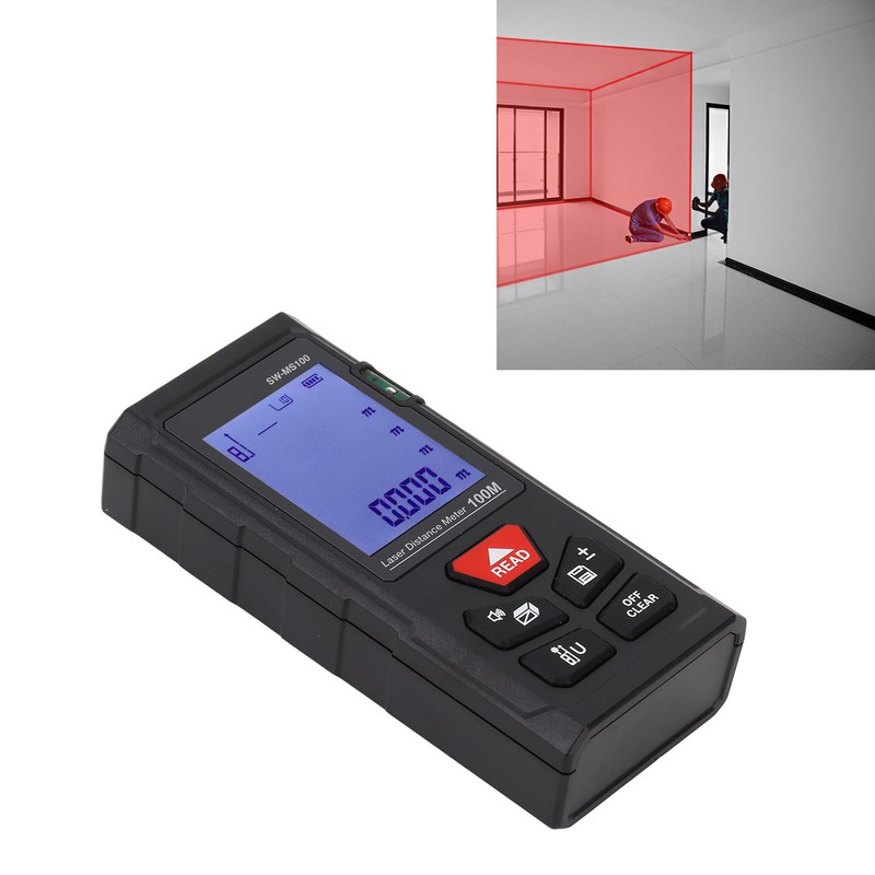 Handheld Infrared Laser Distance Meter Rangefinder High Accuracy Range Measuring
