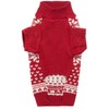 Red Christmas Reindeer Holiday Festive Dog Sweater for Puppy Small
