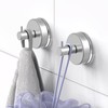 HUFEEOH Suction Cup Hooks for Shower, 2 Pack Wall Hooks