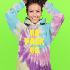 Hoodie Go Pack Go Green Bay Adult 3X-Large Jellybean