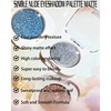 Single Nude Eyeshadow Palette Matte Dark Brown,Smooth Velvet Pressed Powder