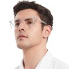 OCCI CHIARI Clear Frame Reading Glasses Men 1.5 Stylish Square