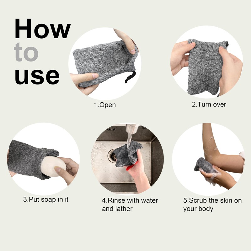 Beiskll 2 Pack Soap Bag Deep Roughness,Exfoliating Soap Saver Pouch,Bar