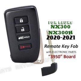 KeylessAutoParts HYQ14FLB for Lexus NX300 NX300h 2020 2021 Keyless Remote Smart Key Fob -3950