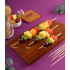 FOOGO Green 500pcs Bamboo Skewers, Small 15cm, Sturdy Eco-Friendly Wooden
