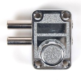 Daesang Metal Mini Double-Key Door Lock Set (Hex & Flat Key) Security Hex Key