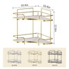 Seoneiro 2 Tier Corner Bathroom Counter Organizer, Cosmetic Skincare Organizer,