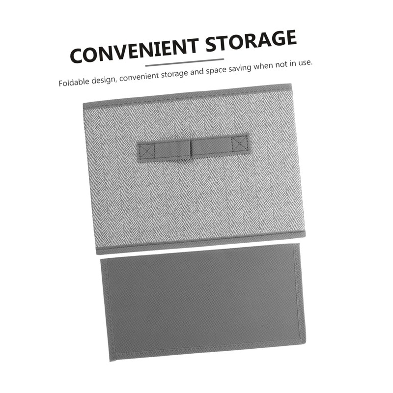 Ciieeo Square Sundries Storage Case Non Woven Fabric Organizer Bin