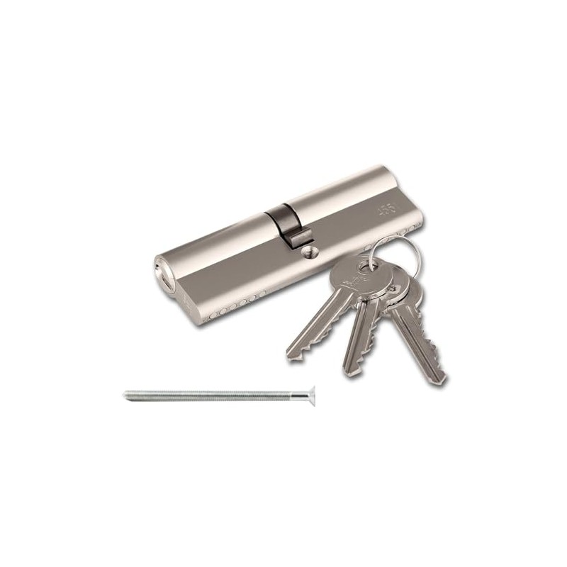 Chrome 35/35 Euro Cylinder Lock (70mm), Euro Door Barrel Lock