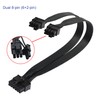 QIANRENON 32cm PCI-E 12-pin to Dual 8-pin (6+2pin) Graphics Card