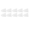 10Pcs 3 Hole White Hearing Amplifier Domes Earbud Tips Soft