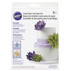 Wilton Gum Paste Succulents Cut-Outs Set, 9-Piece