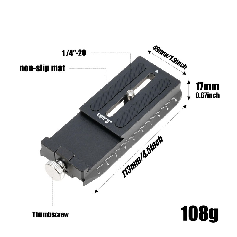 FOTGA Lower Quick Release Baseplate QR Plate for DJI Ronin