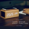 WOOD SHOW Alarm Clock Table Clock, Bluetooth 5.0 Speaker, Smartphone