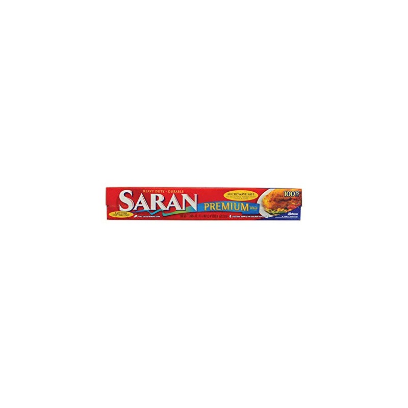 Saran Premium Plastic Wrap, 100 Sq Ft