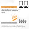 JERBOR Titanium Windshield Screws for Street Glide, Performance Windscreen Bolts