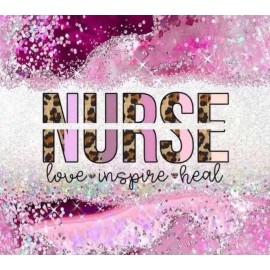 Hogg 20oz. STAINLESS STEEL TUMBLER Cup Mug. Nurses Day Gift. Love Inspire Heal.