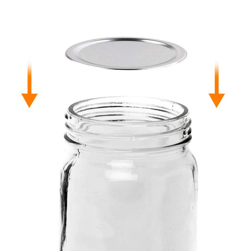 Stainless Steel SplitType Mini Glass Jar Lids Container Sealing Cover