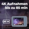 Rollei Action-Cam 9s Plus I 4K 60fps Unterwasserkamera mit Selfie-Display,