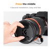 K&F Concept 40.5mm Lens Cap 2 Pack Snap-on Front Camera