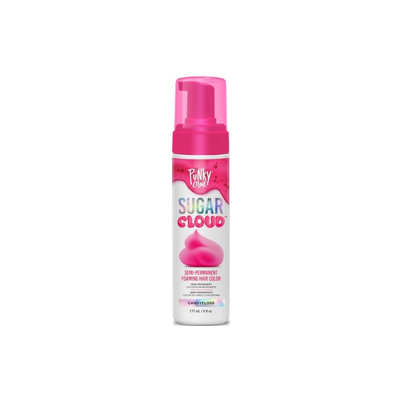 Punky Tinte Para Cabello En Espuma Semipermanente Sugar Cloud, Candyfloss: