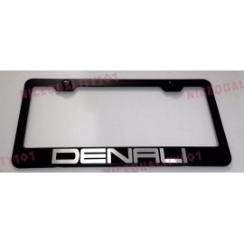 Unbranded GMC Denali   Stainless Steel Black Finished License Plate Frame Holder