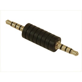 MyCableMart 3.5mm 4 Conductor TRRS Male to Male Coupler Adapter