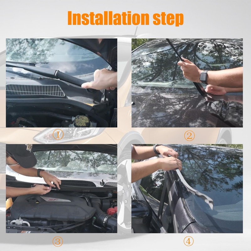 GXARTS Left and Right Front Windshield A - Pillar Trim