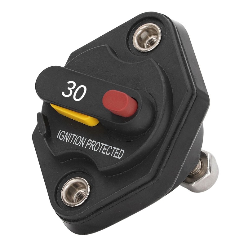 Circuit Breaker Fuse Overcurrent Protector Waterproof with Manual Reset Button