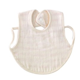 No Sewing Fabric Slub Gauze Bib, Organic Cotton, Bib, Made in Japan, Baby & Baby with Drawstring, Cotton 2022.5 Renewal, Pink