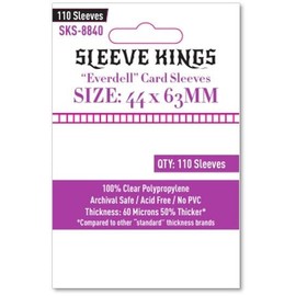 Sleeve Kings Board Game Sleeves 'Everdell Mini Compatible' Sleeves (44mm x 63mm) (110 Sleeves per Pack)