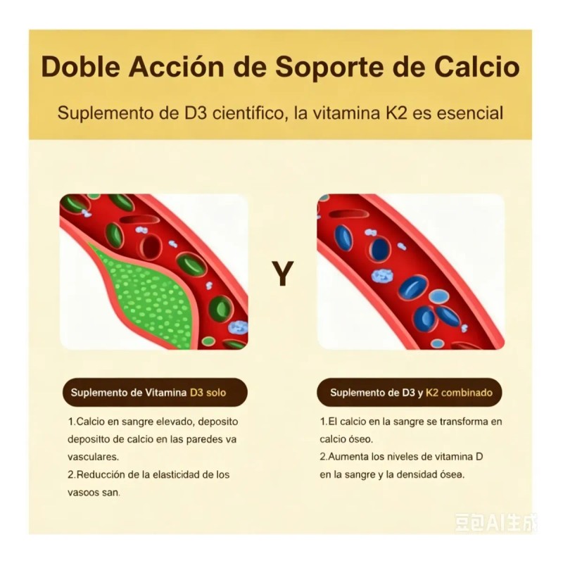 Vitamina D3 5000 Iu + K2 100 Mcg 250 Cápsulas