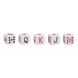 DOMINO'S AZTECA MEXICO Dados De Poker Cubano De Acetato