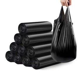 Small Trash Bags, Strong Black Garbage Bags, Unscented Thicken Bin Liner Suitable for Bedroom Home Kitchen 6 Gallon 120 Count