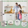 KIZZHISI 5 Pack Child Proof Refrigerator Lock, Baby Proofing Cabinet