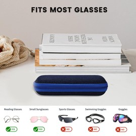 WONAVEHY Glasses Case, Unisex Hard Glasses Case, Glasses Case for Men and Women, Pack of 4, red