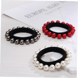 BIUDECO 15pcs Handmade Pearl Hair Ties Elastic Seamless Hair Accessories with Stylish Design for Everyday Use and Special Occasions Great for Friends and Colleagues