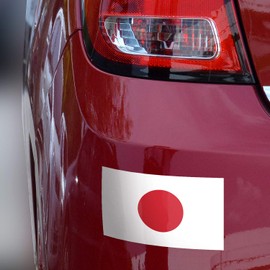 High Supply 3x5 Japan Flag Bumper Sticker 3-Pack - Durable, Waterproof Vinyl, Traditional Style, Rectangular Flag Stickers for Vehicles, Windows, Smooth Flat Surfaces