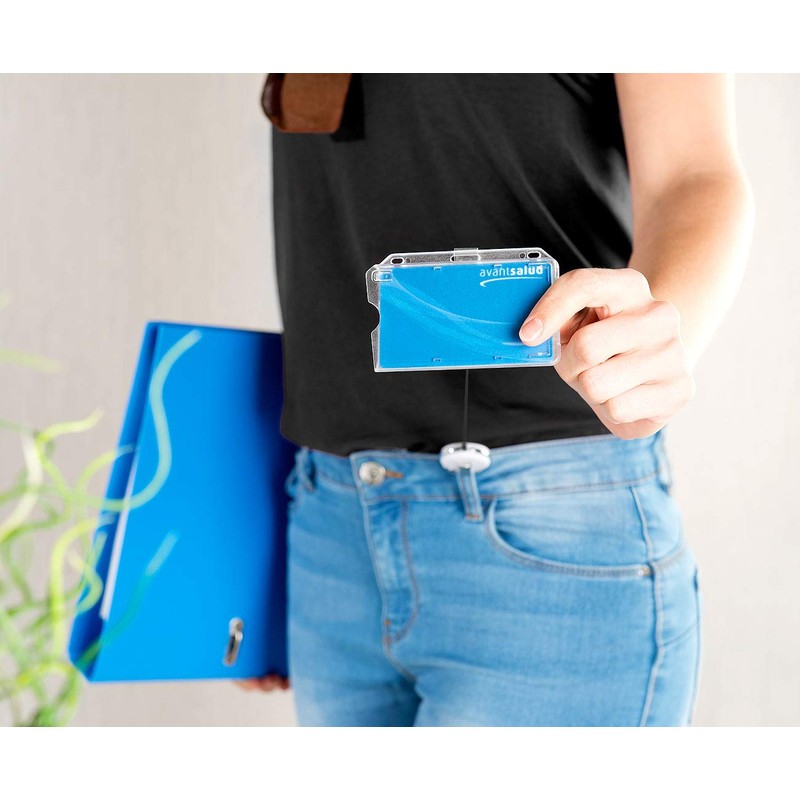 General Office ID Card Holder with Strap: Set of 50