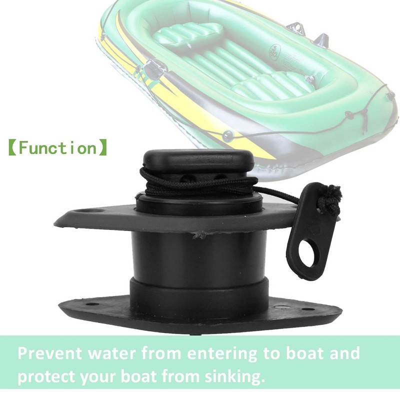 DAUERHAFT Drain Valve for Inflatable Boat, Durable PVC Drain Valve