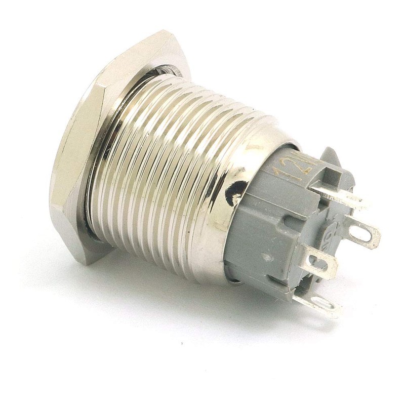 DollaTek 2 x 16 mm 10 A Momentary Switch Push