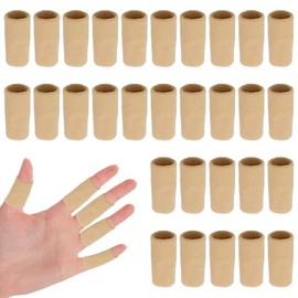 Pack of 30 Finger Bandages, Finger Protectors, Elastic Finger Sleeves, Finger Protectors Compressions, Finger Cots Finger Splint for Finger Pain, Finger Bandage for Sports, for Basketball, Volleyball