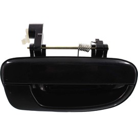 Garage-Pro Exterior Rear Door Handle Compatible with HYUNDAI ACCENT 2000-2006 RH Smooth Black Hatchback/Sedan